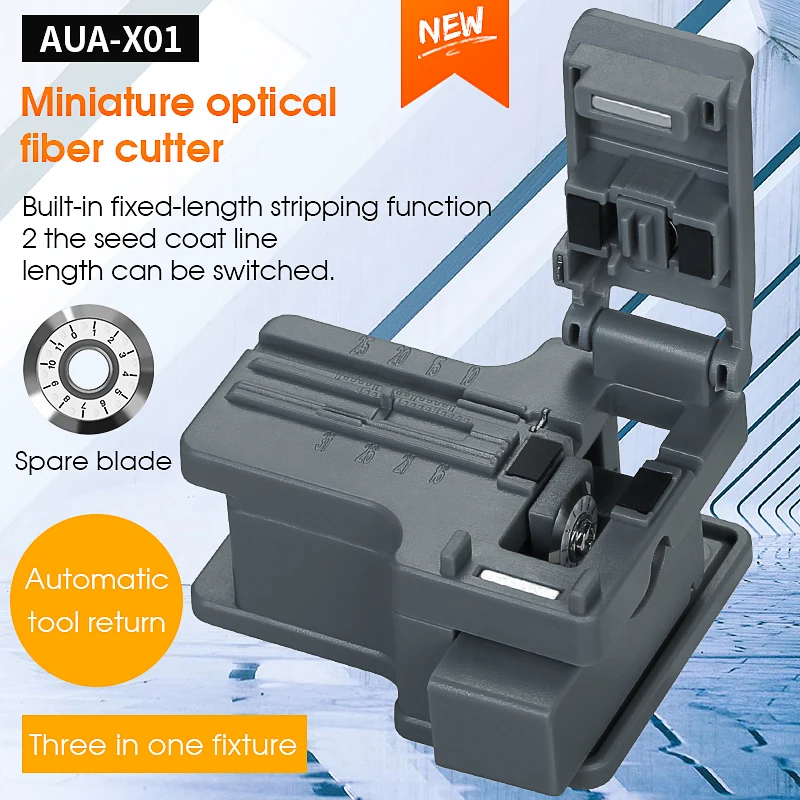 AUA-X01 Mini Optical Fiber Cleaver Fiber Cutter Cable Cold Connection Cutting Tool oem motherboard connection flex cable for huawei p smart 2017