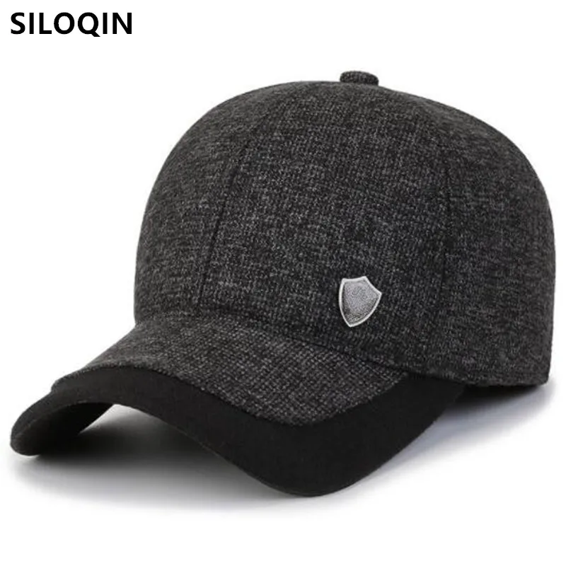 

Free Shipping 2022 New Winter Male Cold Proof Earmuffs Hats Warm Plush Thickening Baseball Caps For Men Trucker Hat Snapback Cap