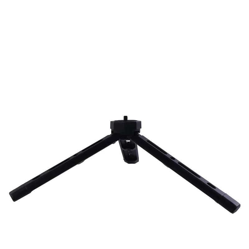 Treppiede per Fotocamera Tascabile, Resistente, in Alluminio Nero, Supporto Regolabile per Riprese Video in Viaggio e all'Aperto - immagine 4