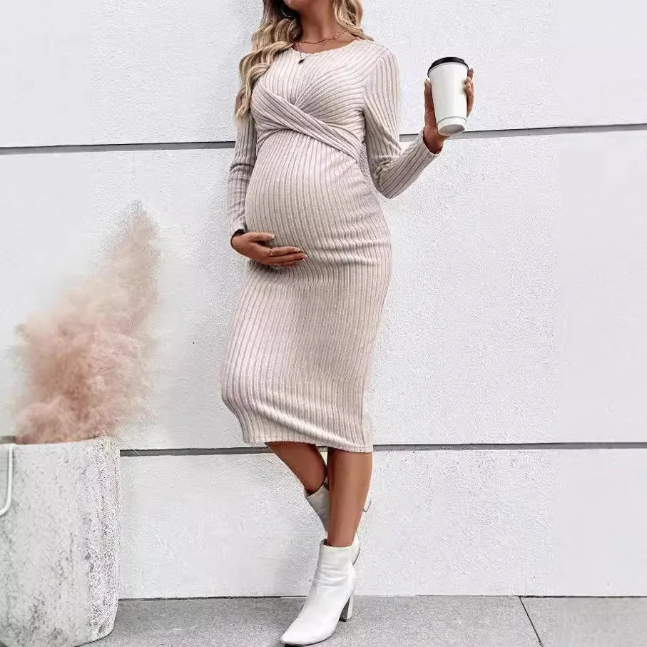 Womens dresses autumn winter maternity A line dress