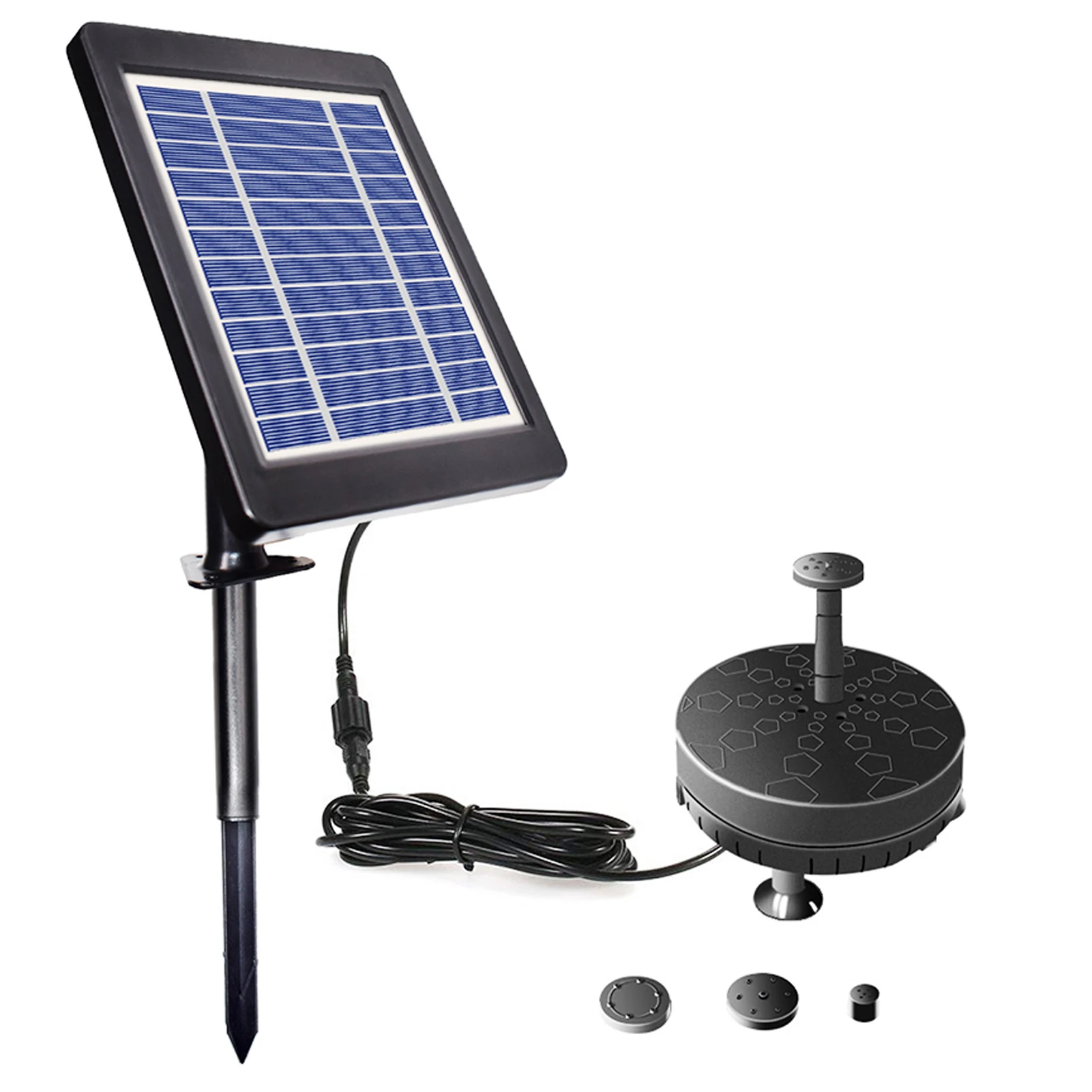 6V 3.5W Solar Fountain Pump Solar Power Brushless Water Pump Built-in Storage Battery LED Fountain For Pond Garden Bird Bath solar fountain solar fountain pump solar water pump