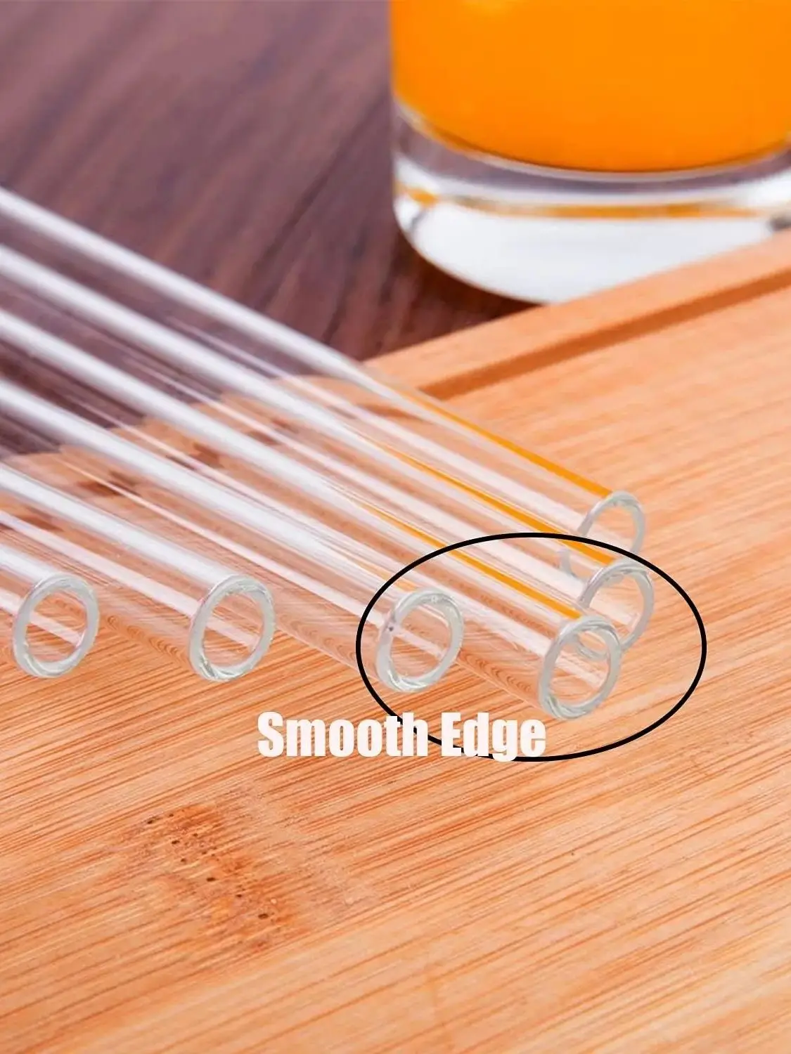 Curved Sweet Puff Thick Glass Straw Oil Burner Pipe 5.5inch 3