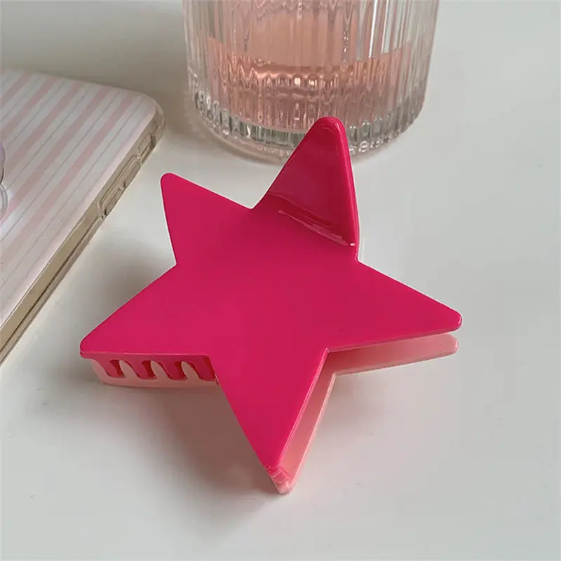 Korean Fashion Star Shaped Hair Claw Y2k Punk Hair Clip