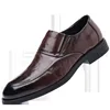 New Casual Leather Shoes Men's Trendy Business Formal Wear Leather Shoes Slip-on Height Increasing Insole Men's Shoes 1