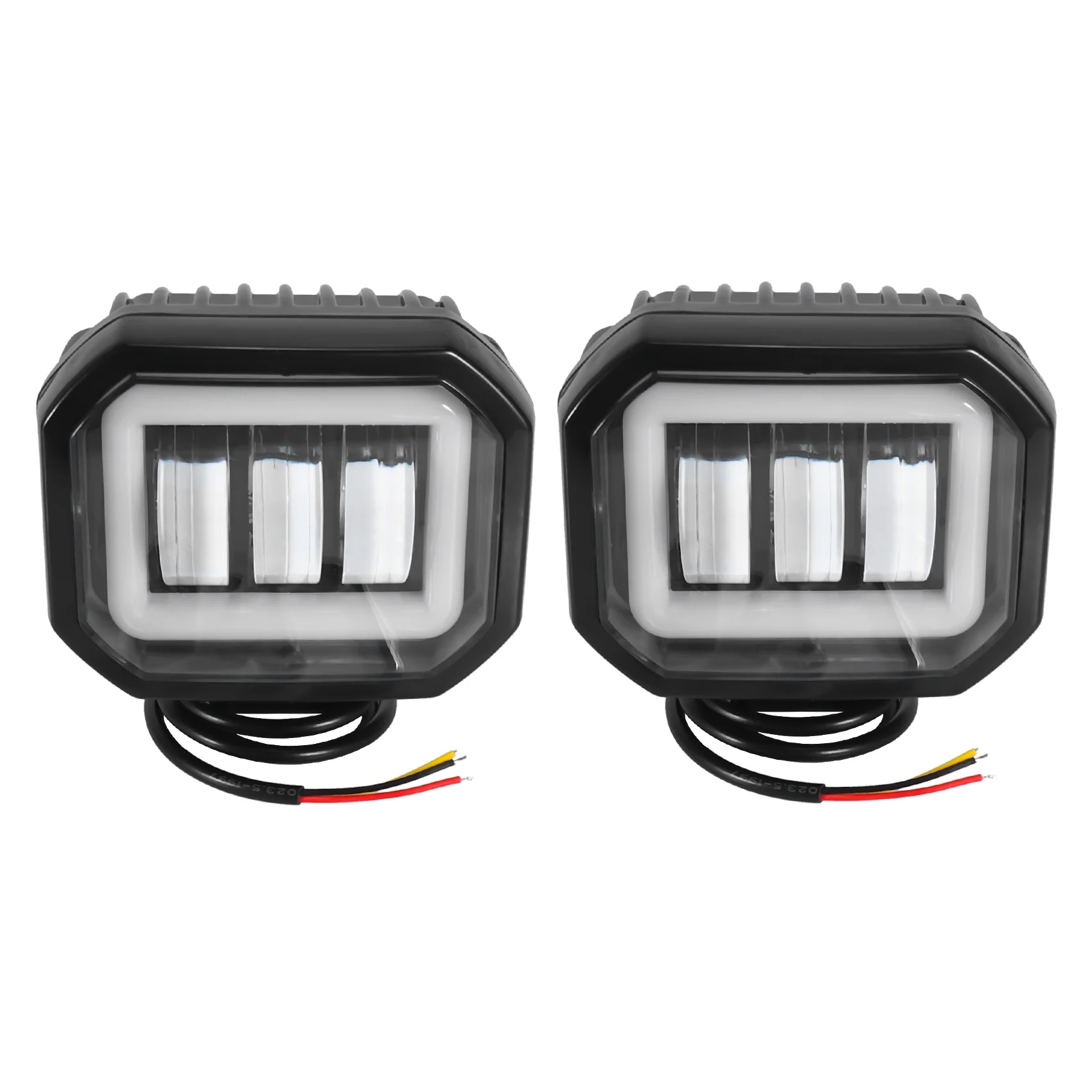 

2PC 30W Motorcycle Spotlights White,4Inch Motorcycle Fog Light Lamp Motorcycle Headlight LED Auxiliary Lights 12V