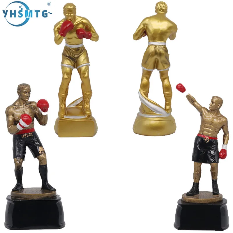 Boxing Trophy Athlete Craft Memorial Gift Ornament Resin Award Sports