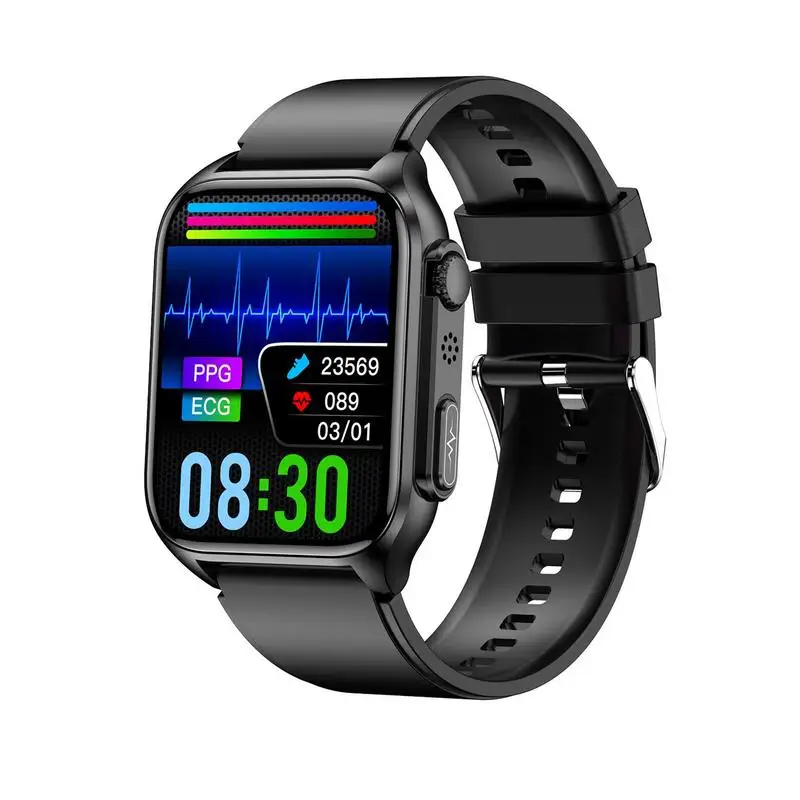 

Неинвазивные Смарт-часы с измерением уровня глюкозы в крови, мужской термометр, монитор сердечного ритма и здоровья, водонепроницаемые Смарт-часы IP67, экран 1,96 дюйма IPS