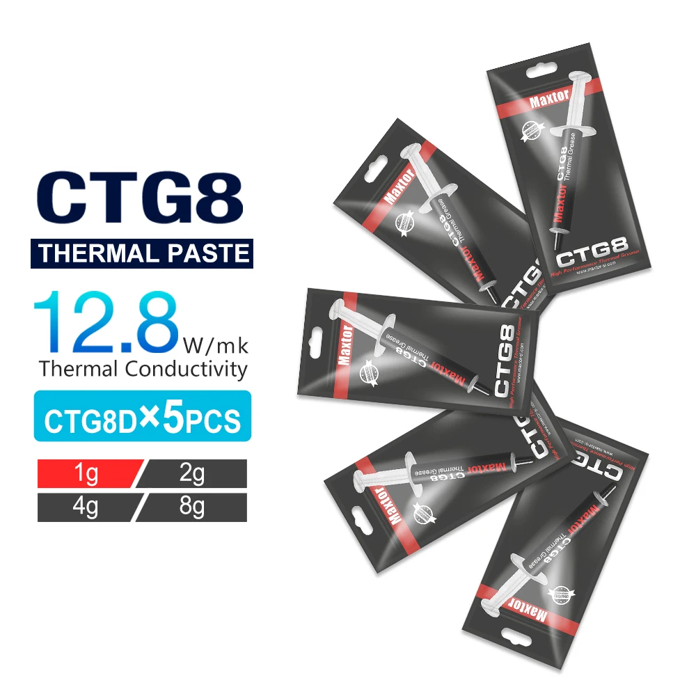 Maxtor CTG8 Thermal Paste Spec: Real-World Performance for Gamers