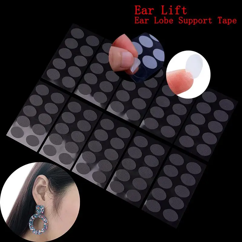 50/60/100Patches ear lift tape Invisible Ear Lift Ear Lobes And Relieve Strain From Heavy Earrings For Lobe Support Tape For Stretched