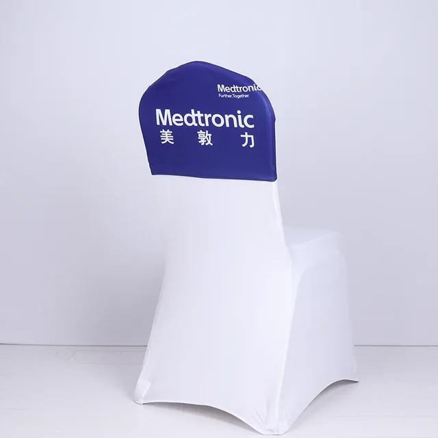 20 db Egyedi Üzleti Logó Hirdetési Kiállítási Bankett Szék Sapka Borítók Spandex Motorháztető Szárnyas Zenekarok - Image 3