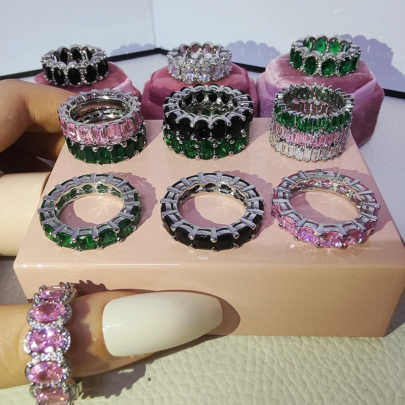 Wedding Rings Fashion Eternity Band For Women Party Gift Jewelry