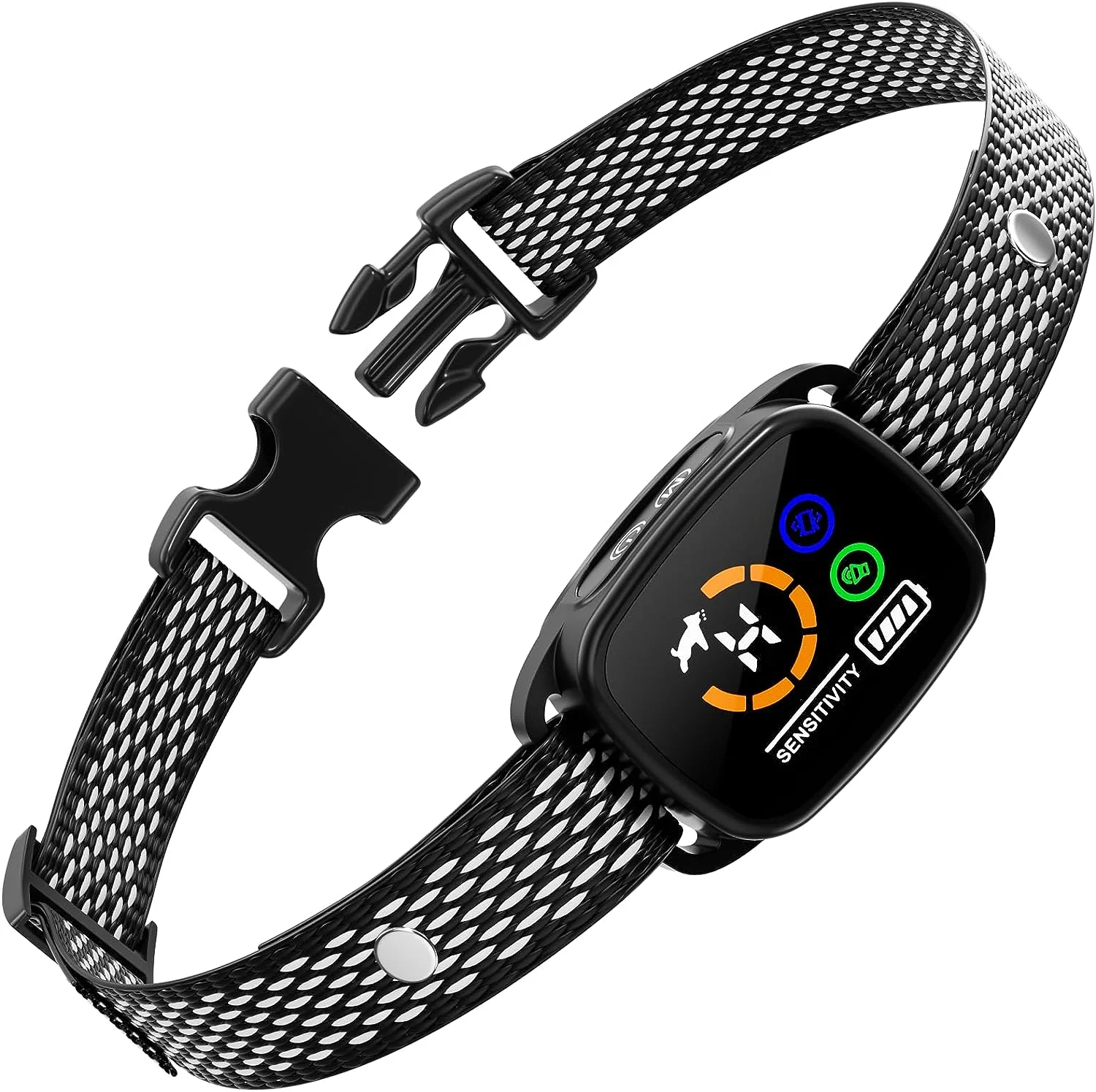 

Smart Automatic Anti Barking Dog Collar IP67 Waterproof Rechargeable with HD Digital Display for Small Medium Dog Accessories