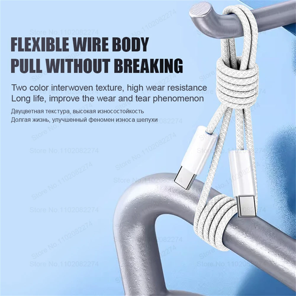 High-Speed Braided USB-C Charging Cable for iPhone - Fast Charge & Durable Data Sync Accessory