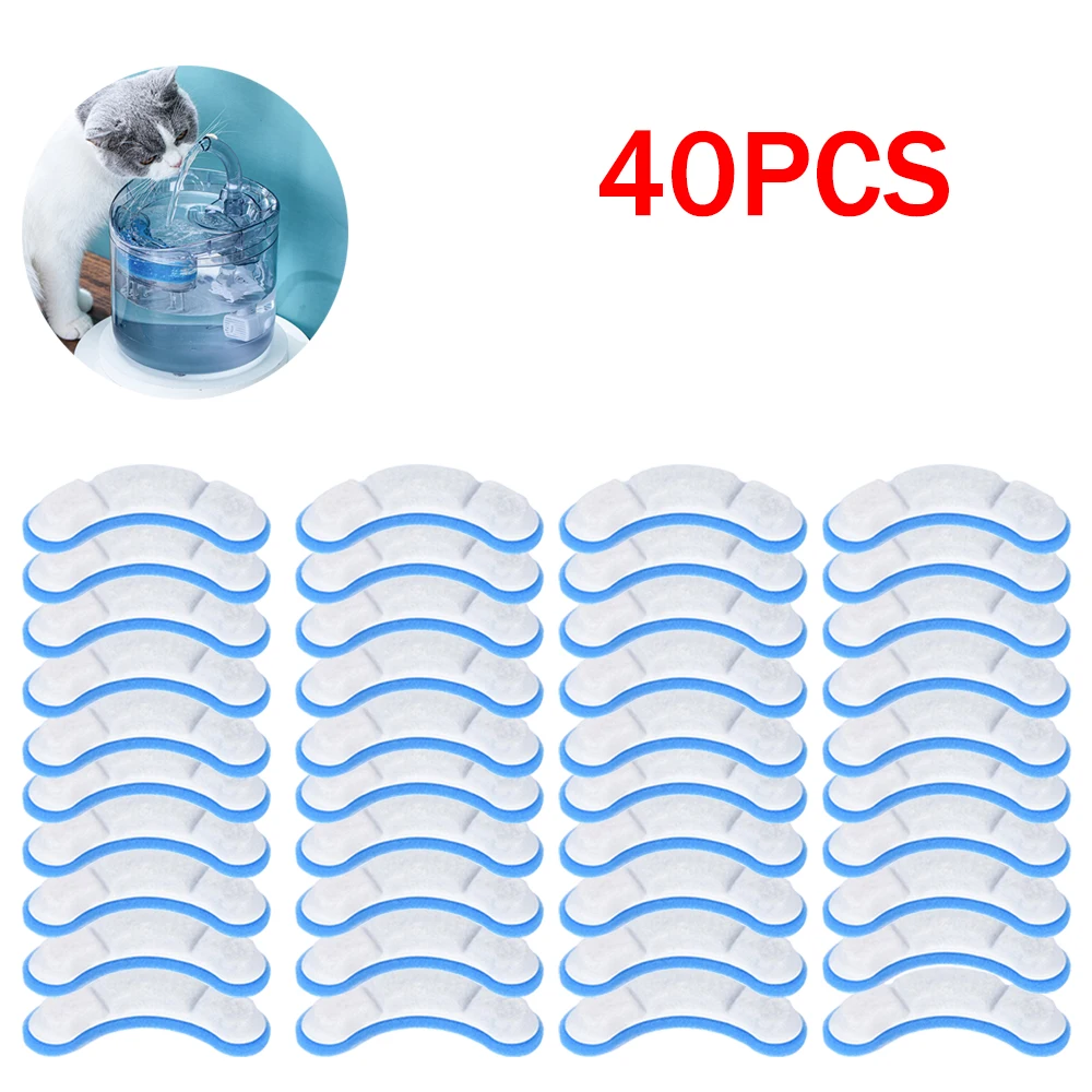 16 Pack Replacement Filters For Pet Water Fountain - Activated Carbon & Ion Exchange Resin