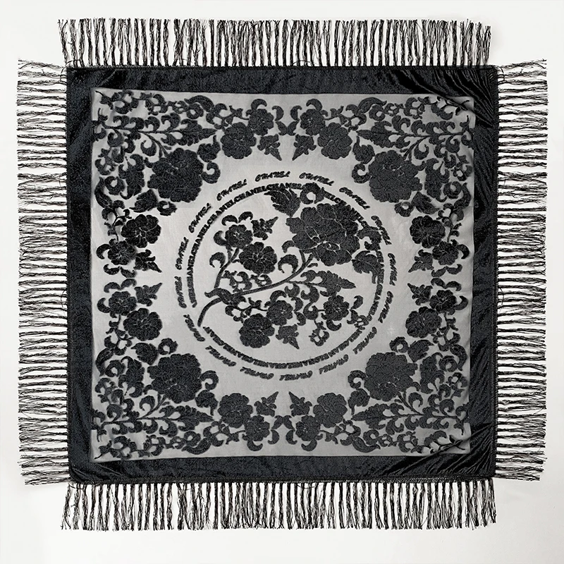 2025 New Versatile Women's Cut Flower Bufanda Gradient Flower Silk Feel Scarf Spring and Autumn Shawl and Wrapped Women's Scarf