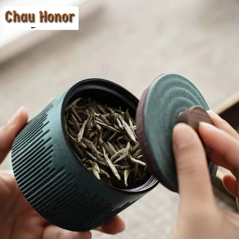 Ceramic Porcelain Tea Caddy Teaware Tea Canisters Green Tea Jars Storage Tea or Food Tea Bag Storage Box Tea Container Tea Tins