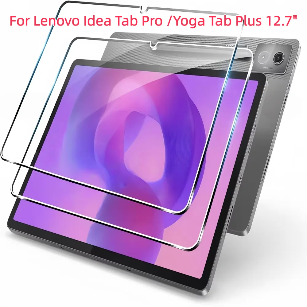 Premium 9H Tempered Glass Screen Protector for 12.7-Inch Tablets - 2 Pack, Anti-Scratch Protective Film