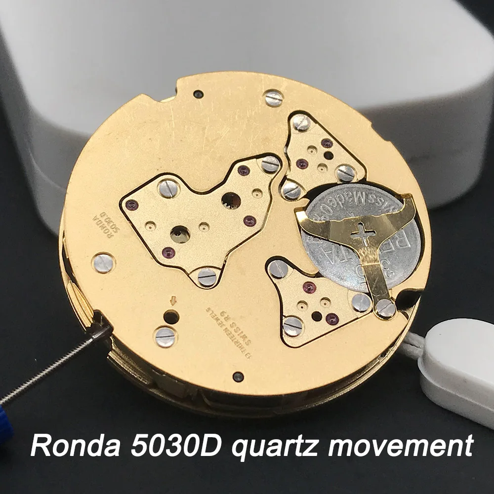 Original 5030D/5030.D Gold 13 Jewels Ronda SW Quartz Movement