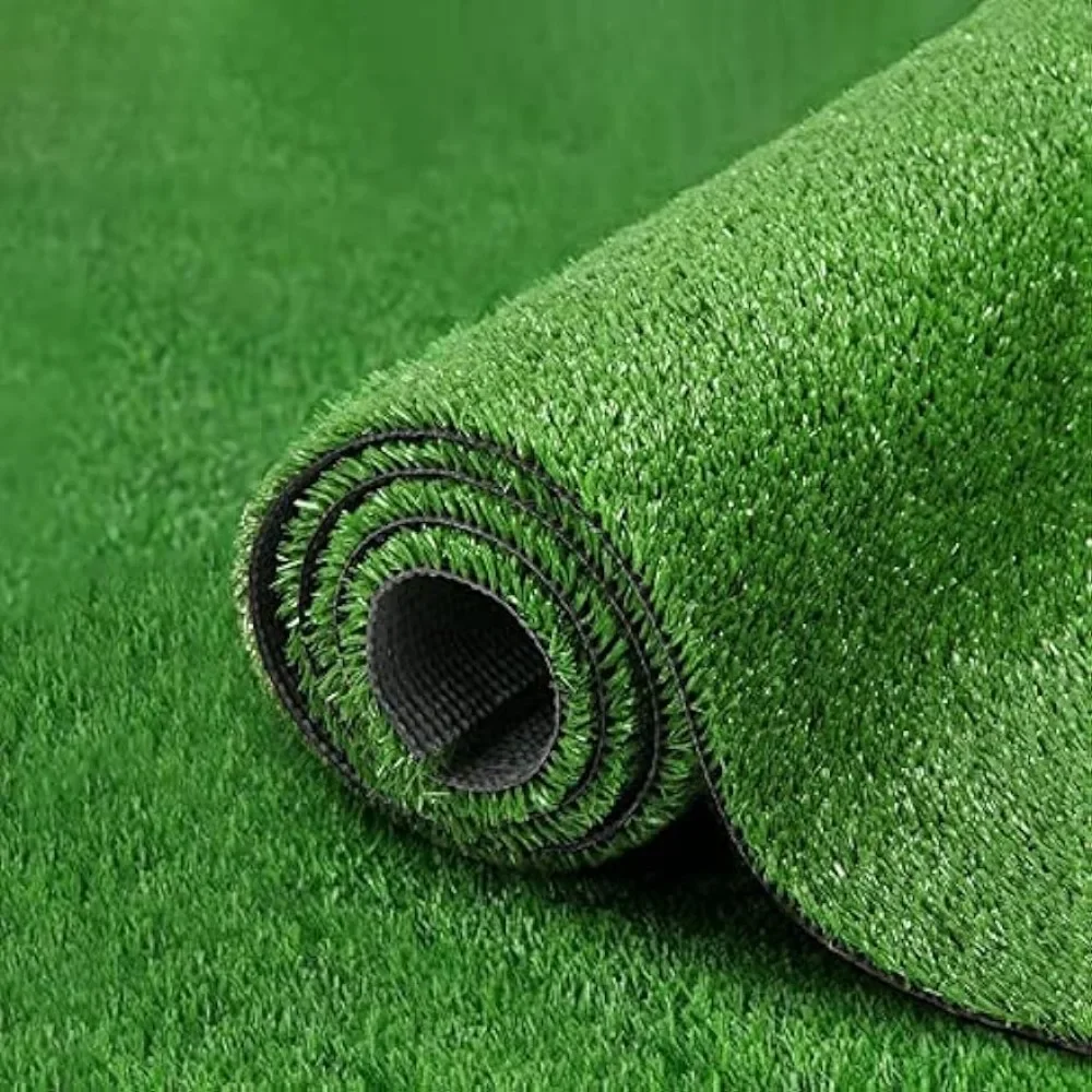 

Outdoor 6 X 15 FT Fake Grass Dog Turf Mat Synthetic Lawn for Garden Landscape Backyard Balcony Patio Carpet