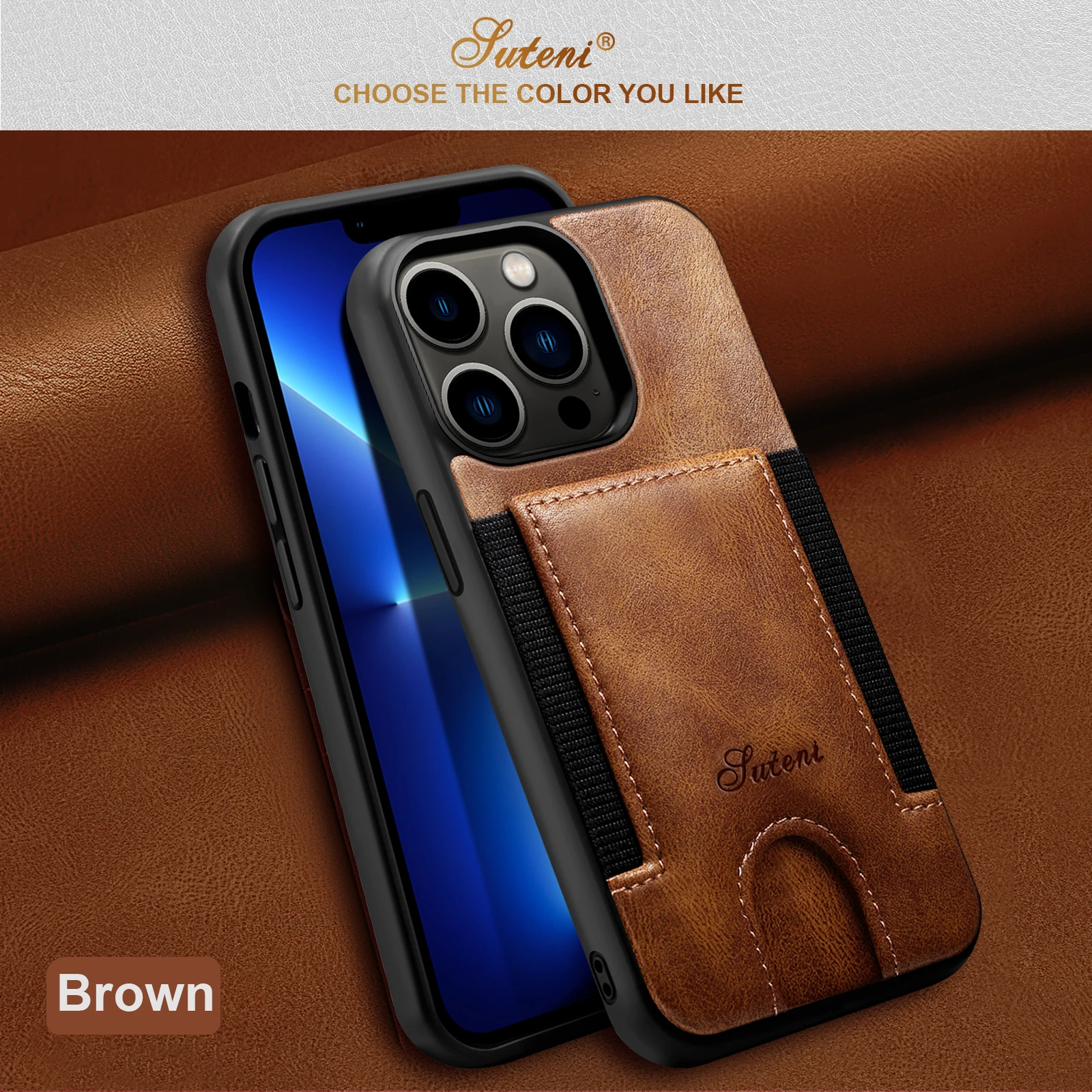 Card Bag Mobile Phone Leather Case For APPLE iPhone 11 12 13 Pro Max Dual-Protection Simple Design Sleeve Cover with Cardholder iphone 12 pro wallet case