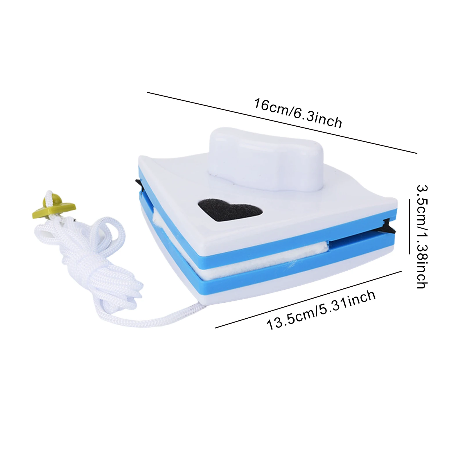 Magnetic Window Cleaner Window Cleaning Brush Window Cleaner Triangular Magnet Glass Cleaner Window Wiper Triangular Magnet Wiper Glasses