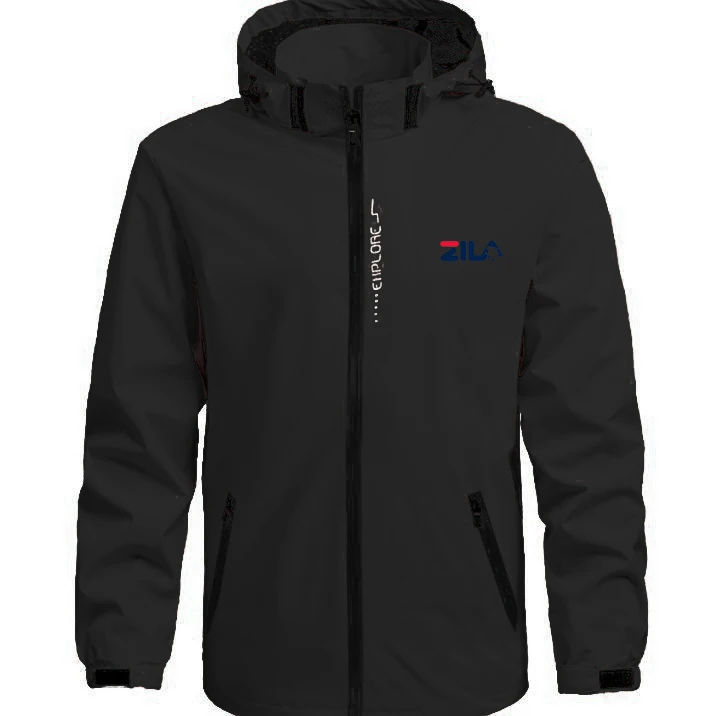 Outdoor rushing jacket 3-in-1 hooded printed pattern detachable windproof waterproof men's and women's jackets_voghion.com