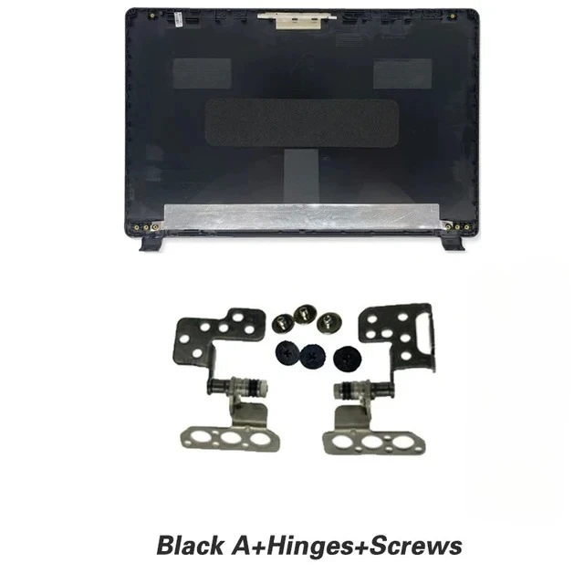 Premium Laptop LCD Cover with Bezel and Hinges - Rear Lid Housing Replacement
