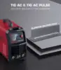 ARCCAPTAIN TIG AC DC Welder 7 in 1 Dual 110V 220V 20-200A HF TIG Square Triangulaer MMA Stick IGBT Inverter Welding Machine 4