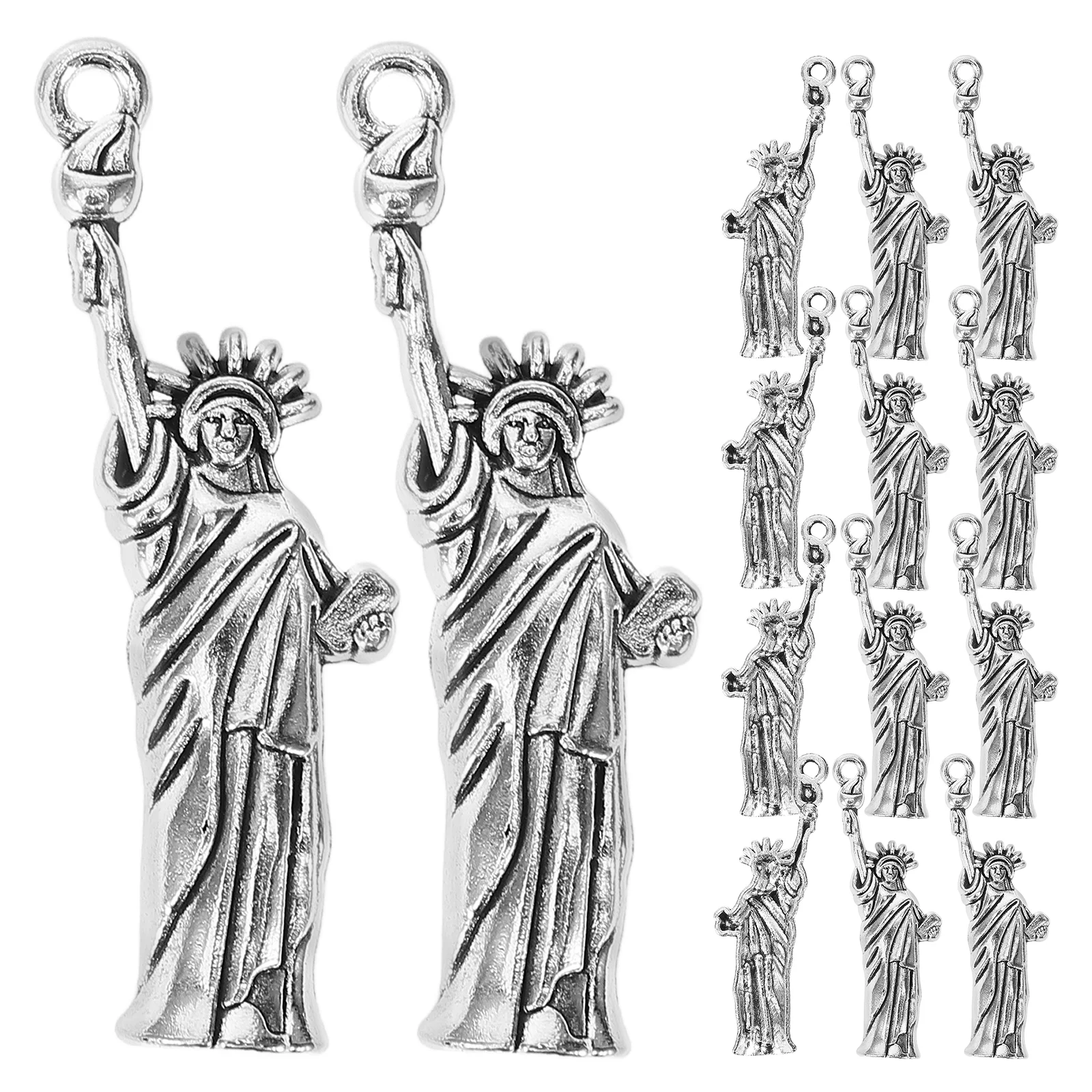 

20 Pcs Statue of Liberty Pendant Charm for Jewelry Making Charms Earrings Accessories Pendants Small