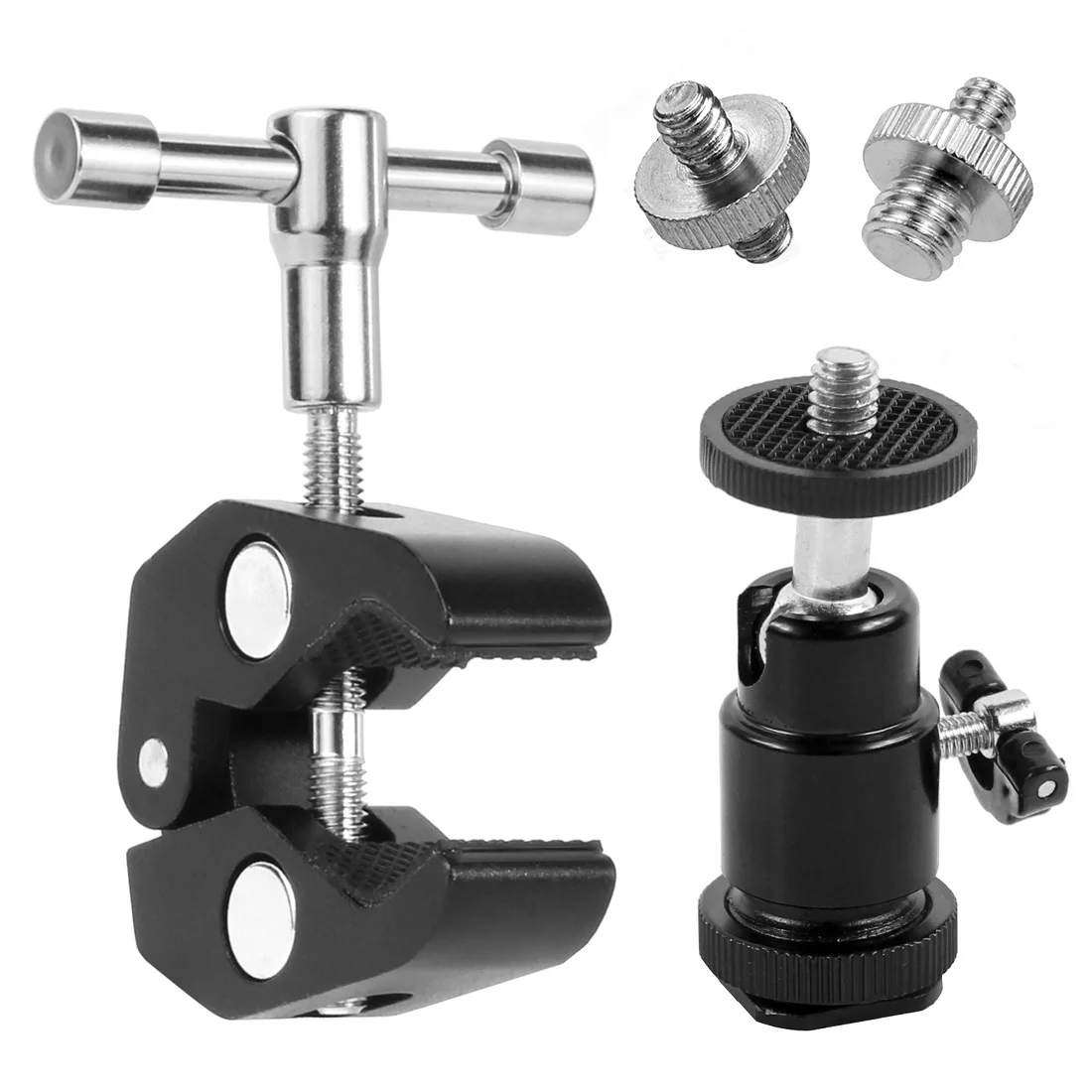 Super Clamp Mount Holder with Tripod Ball Head Adapter for Gopro For Insta360 DS