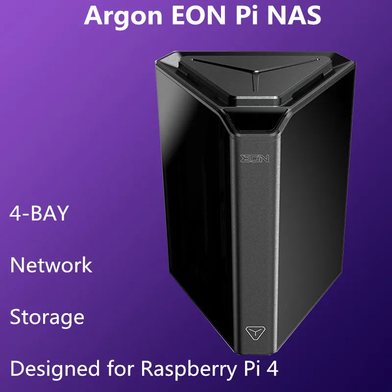   Ƹ EON  NAS ̽, RPi 4  B, 4  SATA HDD SDD Ʈũ  丮, RTC ˷̴ Ŭ, BYO NAS