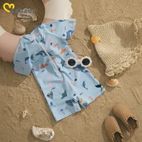 Ma&Baby 0-4Y Toddler Infant Baby Kid Boy Girl Swimsuit Zipper Swimwear Summer Beachwear Bathing Suit 1