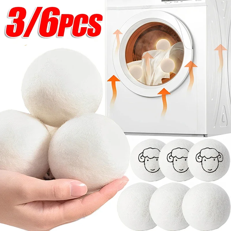 Dryer Balls, Wool Dryer Balls, 6Pcs Reusable Softener Natural - View #8