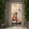 Japanese Noren Curtains Cartoon Cat Kitchen Bathroom Bedroom Entrance Hanging Opaque Partition Blackout Split Short Door Curtain 3