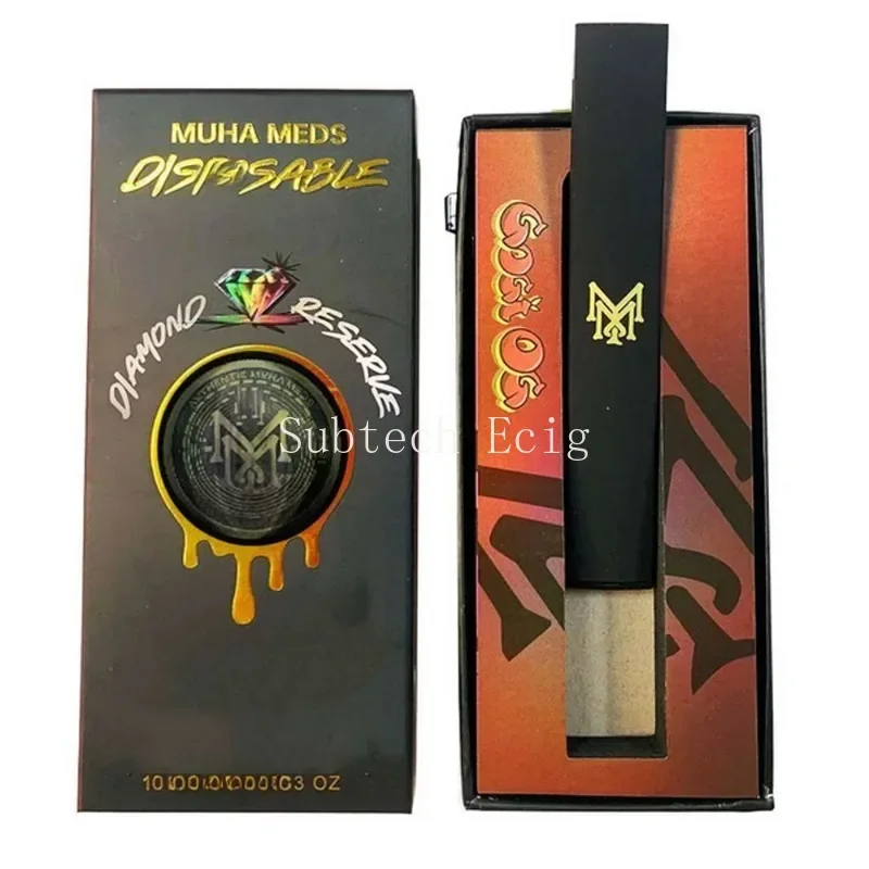 Muha Meds Vape Pen Pod 1.0Ml 280Mah Sigarette Elettroniche Vuote Vaporizzatore Ricaricabile Batteria Starter Kit Cartucce Vapes Bobina Ceramica