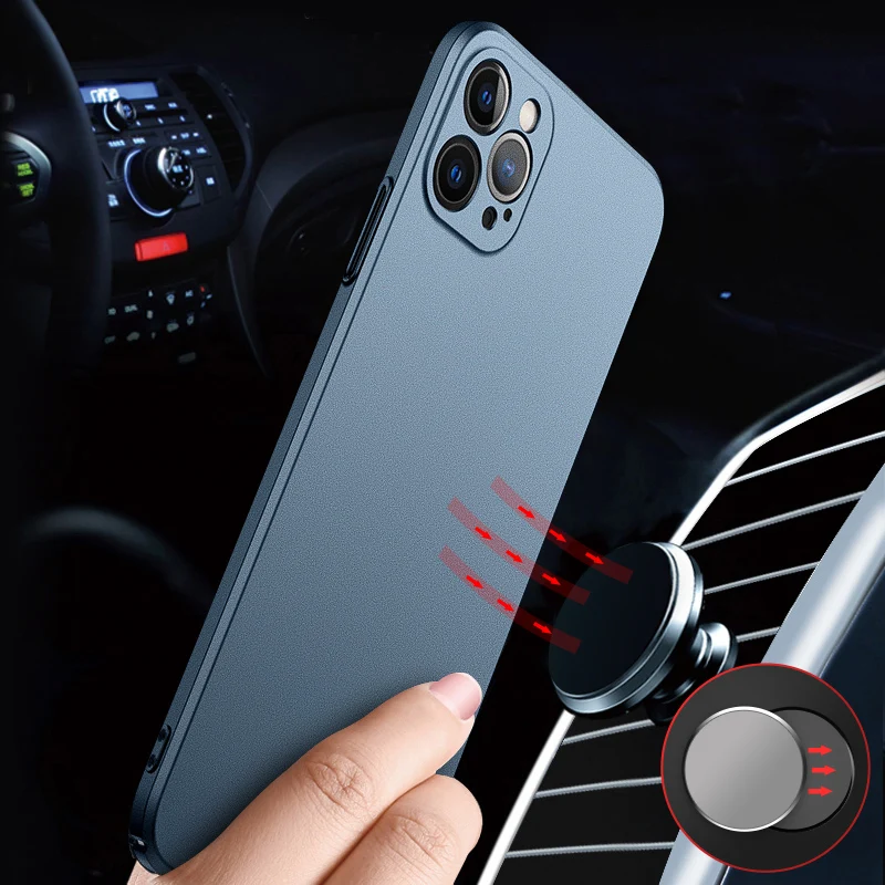 Sleek Sandstone Matte Shockproof Phone Case – Ultra Thin Durable Hard Cover