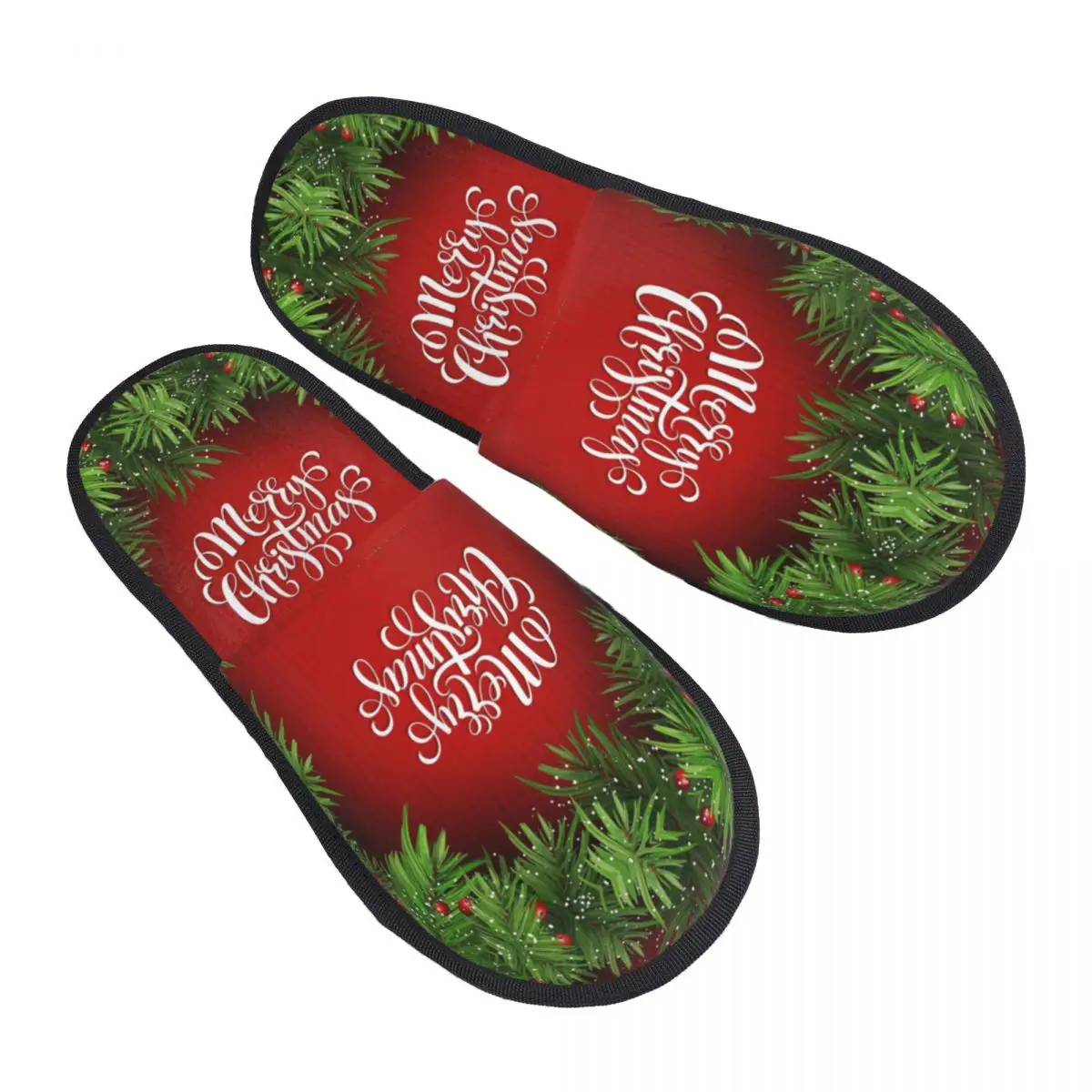 

Christmas Day (6) Men Women Furry slippers Warm special Home slippers