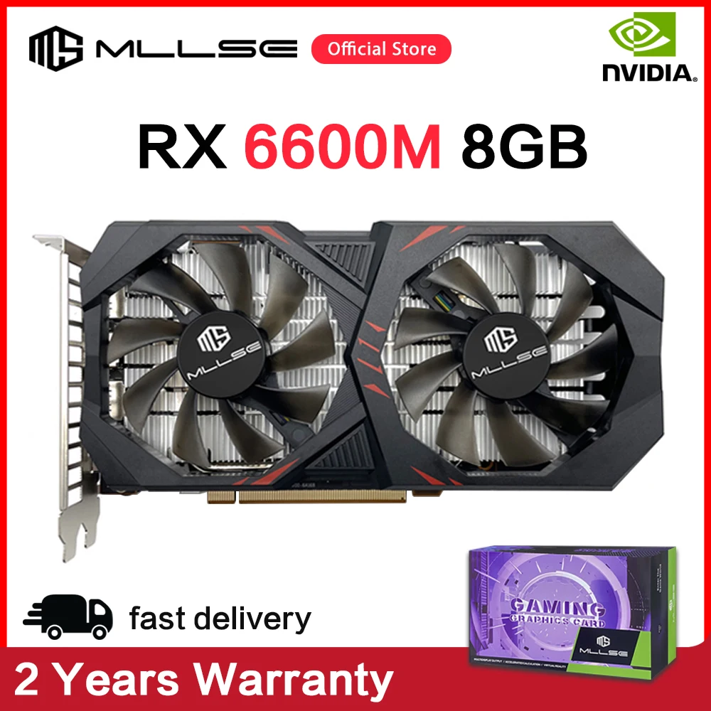 Видеокарта MLLSE AMD Radeon RX 6600M 8GB Game Graphics Card GDDR6 128Bit 7nm Video card Support Desktop CPU placa de video rx6600m 8g