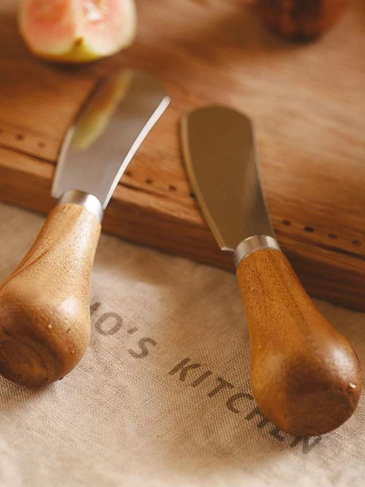 Description Picture 4 of item1/2/4PCS Household Butter Knife Bread Toast Knife Cheese Jam Peanut Butter Vertical Butter Sauce Knife Kitchen