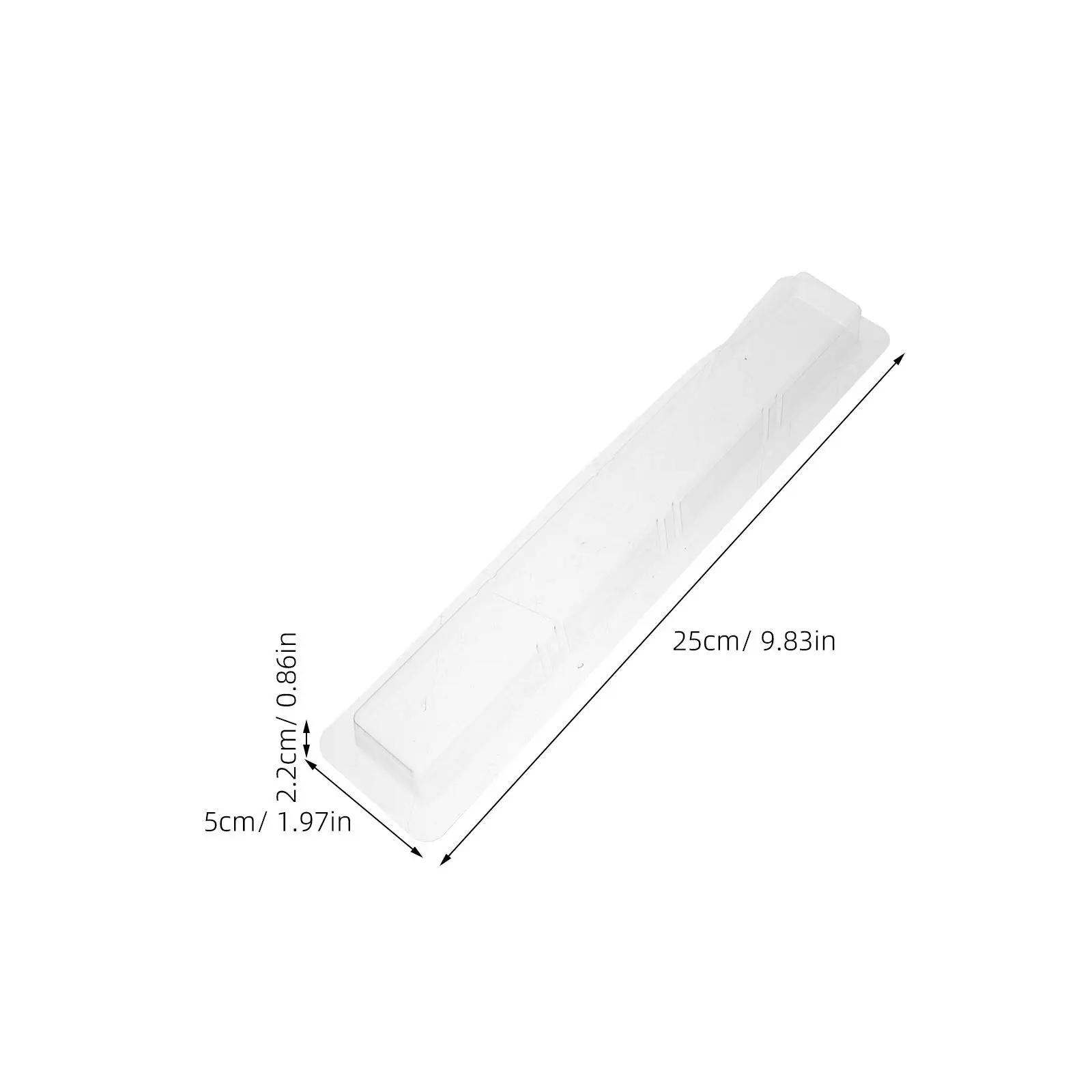 20Pcs 시계 바늘 보호 상자 높은 투명도 PVC 시계 포인터 가드 케이스 9.1x1.3x0.8in 먼지 방수 간편한 설치