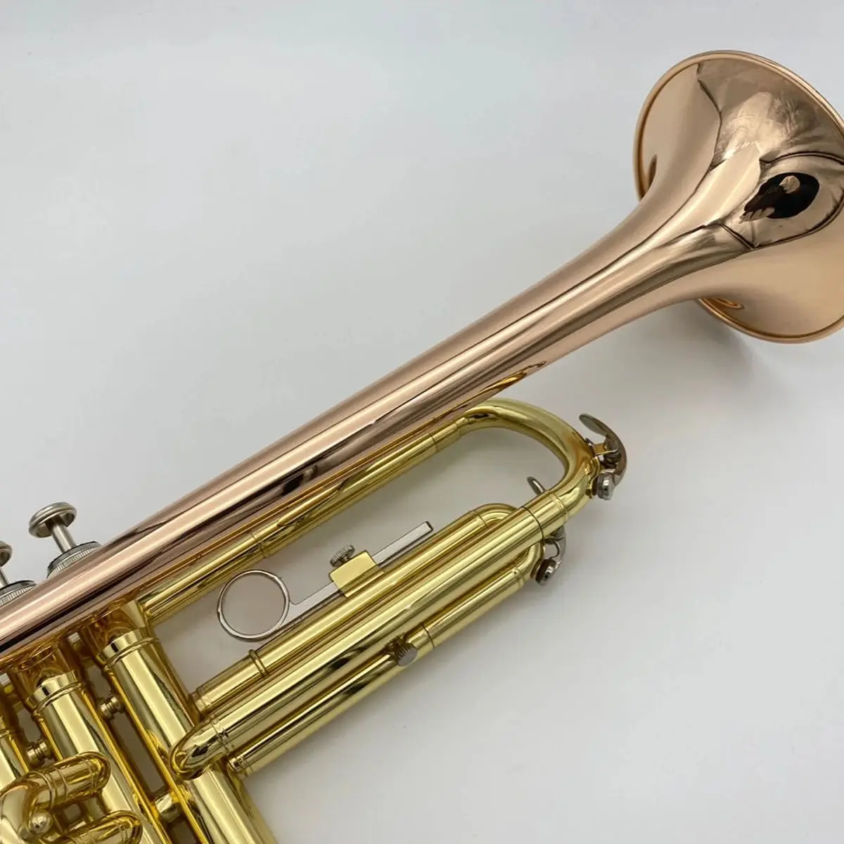 High-quality professional trumpet instrument for beginners to play gold-plated phosphor bronze reverse grip left-hand trumpet