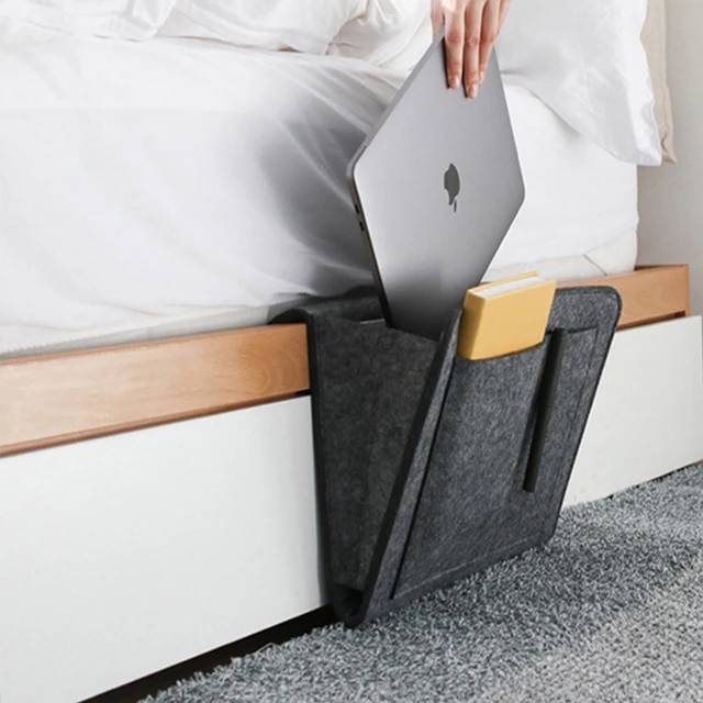 Felt Bedside Storage Bag – Hanging Caddy for Bed, Sofa, & Desk 6