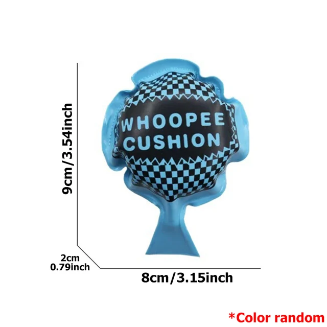 Coussin quiopié 3 tailles disponibles, jouets de farces de fête amusants, coussin de fesses en éponge, accessoires de farces pour amis, simulateur sonore de petage simulé 6