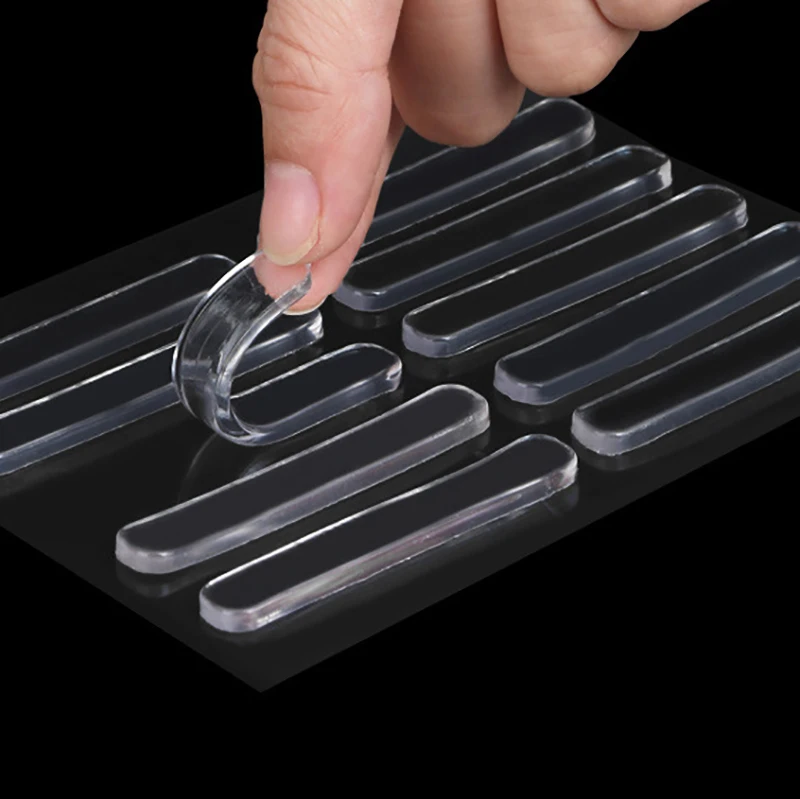 30/12pcs Self Adhesive Silicone Clear Bumpers Wall Protector Furniture Refrigerator Door Cabinet Glass Mute er Anti-crash Pa