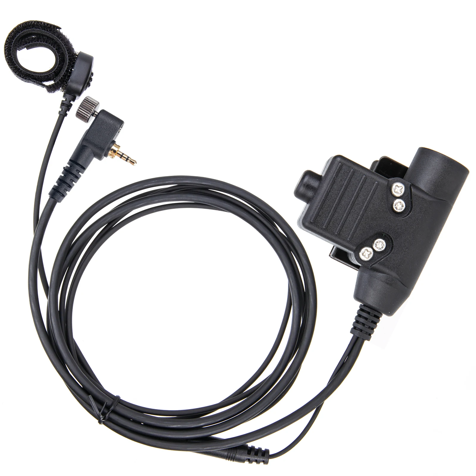 7.1mm tactical telescopic throat controlled walkie talkie headset with Finger Microphone and U94 PTT for MOTOROLA MTP850