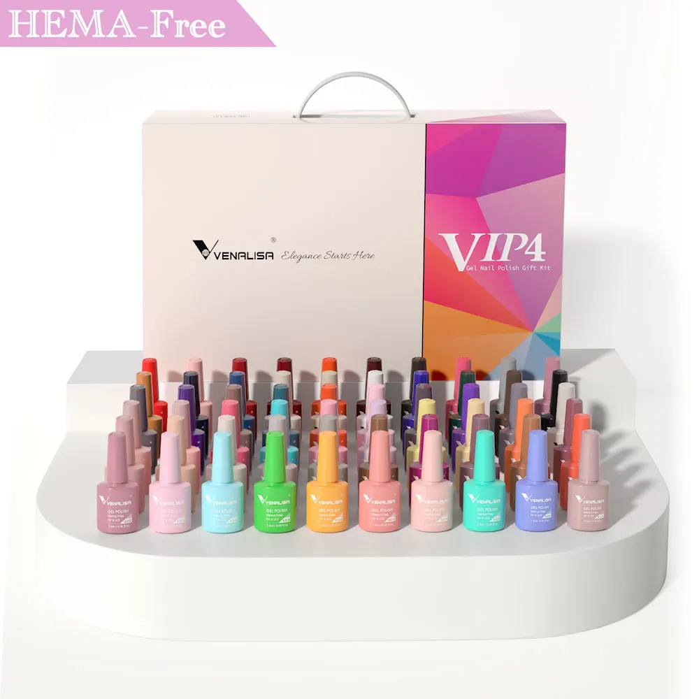 New Fashion Color Venalisa UV LED Nail Gel Polish Kit Vernish Color Gel Polish Nail Art Design intero Set Nail Gel learing Kit