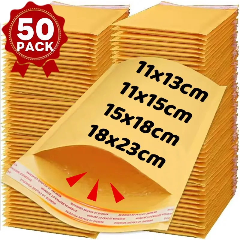 Kraft Paper Bubble Envelopes Bags Self Seal Adhesive Padded Bubble Mailers Shockproof Anti Drop Shipping Envelopes Mailing Bags