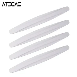 Set of 4 Car Bumper Guard Strips - PVC Door Edge Protection & Anti - Scratch Trim for Front and Rear Corners (WHITE)