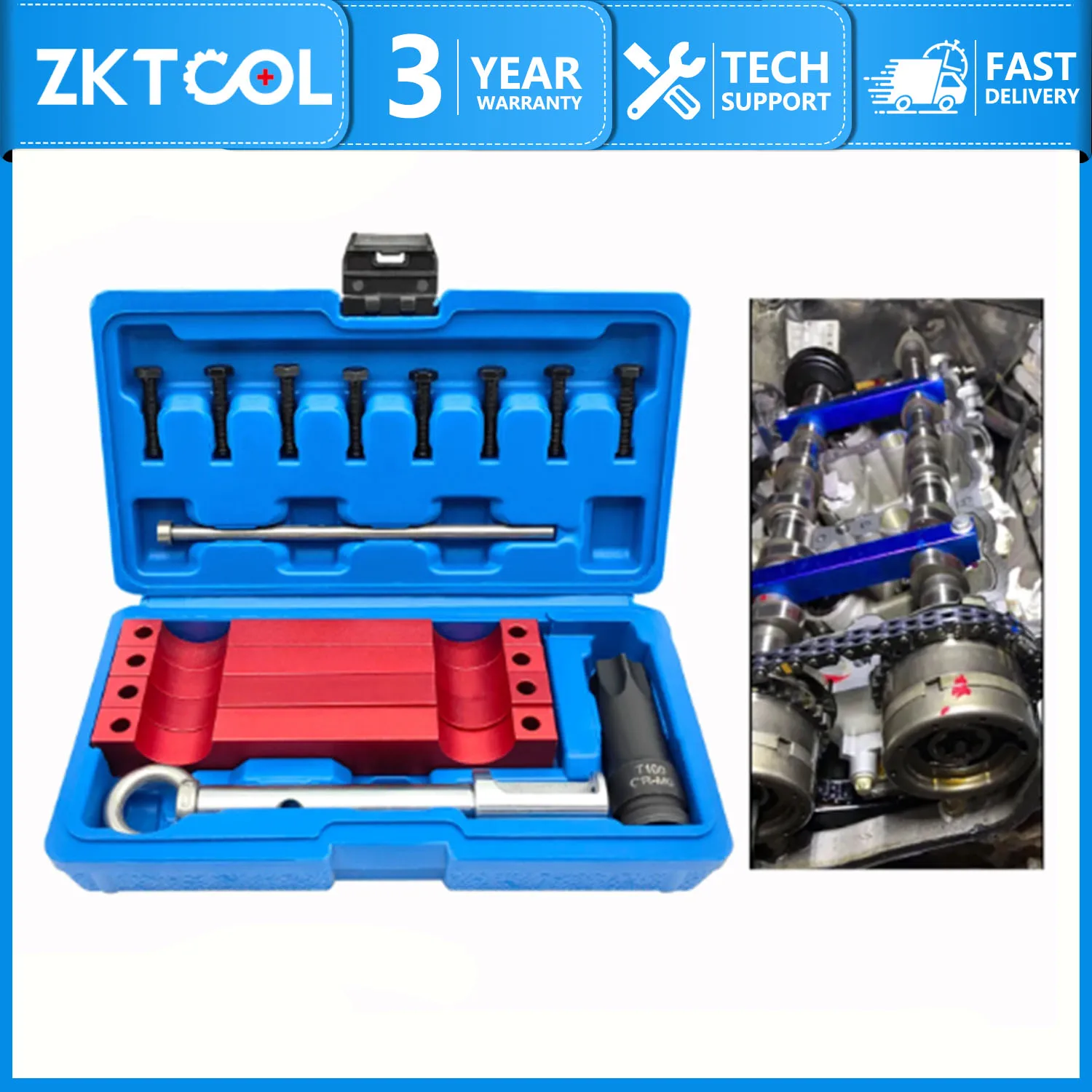 Suitable for Mercedes Benz M157/M276/M278 engine timing tool with T100 and injector removal pull tool OEM 278589003300 1