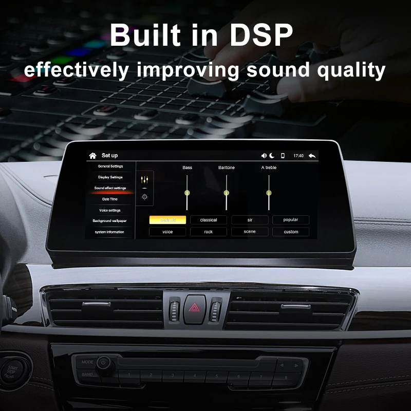 STWEI 무선 애플 카플레이 모듈 박스, BMW EVO X1 F48 2019-2021 차량용 멀티미디어, 안드로이드 자동 미러 링크, 전면 후면 카메라